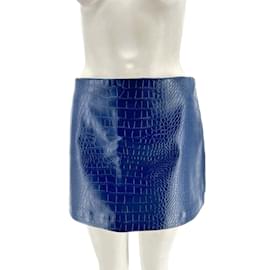 Autre Marque-THE FRANKIE SHOP  Skirts T.International S Vegan leather-Blue