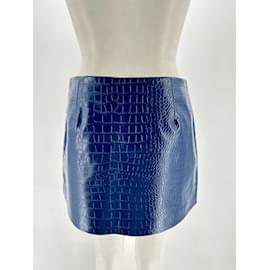 Autre Marque-THE FRANKIE SHOP  Skirts T.International S Vegan leather-Blue