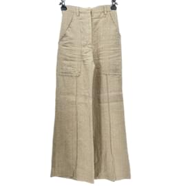 Céline-CELINE  Trousers T.International S Linen-Beige