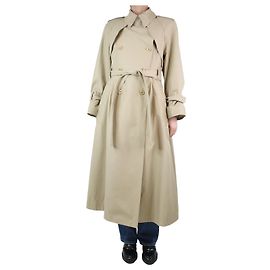 Dorothée Schumacher Neutraler, gefütterter Trenchcoat mit Gürtel – Größe S Andere