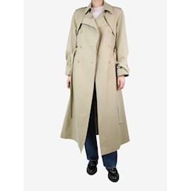 Dorothée Schumacher-Neutral double-breasted belted trench coat - size S-Other