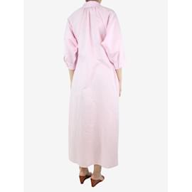 Autre Marque-Pink short-sleeved midi dress - size UK 10-Pink