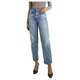 Céline-Calça jeans azul com perna reta - tamanho UK 6-Azul