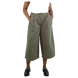 Valentino-Pantalón culotte ancho verde - talla-Verde