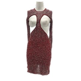 Autre Marque Dion Lee Kleider T.International XS Viskose Rot