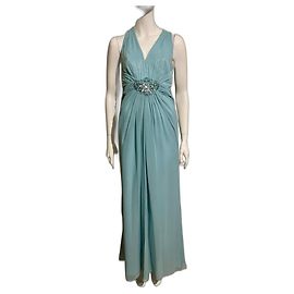 Jenny Packham Besetztes türkises Abendkleid Türkis