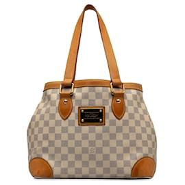 Louis Vuitton-Louis Vuitton White Damier Azur Hampstead PM-White