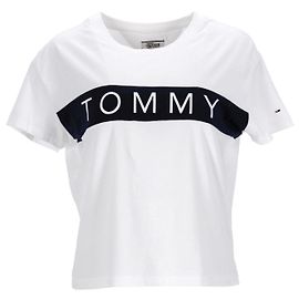 Tommy Hilfiger Camiseta corta con logo para mujer Blanco
