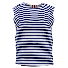 Tommy Hilfiger-Womens Striped Jersey Top-Blue