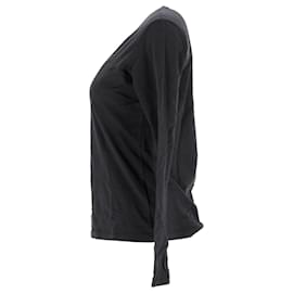 Tommy Hilfiger-Womens Regular Fit Long Sleeve T Shirt-Black