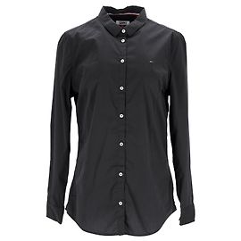 Tommy Hilfiger Camicia da donna slim fit elasticizzata Nero