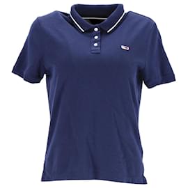 Tommy Hilfiger-Tommy Hilfiger Womens Tommy Classics Organic Cotton Polo in Blue Cotton-Blue
