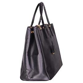 Prada-Black Saffiano Lux Tote Bag-Black