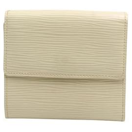 Louis Vuitton-Epi Leather Cream Wallet-White,Cream