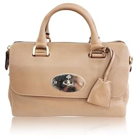 Mulberry-Camel Mini Bowling Bag-Brown