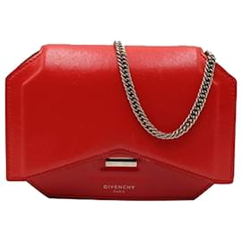 Givenchy-Red Bow-Cut Flap Bag-Red