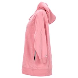 Tommy Hilfiger-Tommy Hilfiger Robe à capuche avec logo coupe boyfriend pour femme en coton rose-Rose