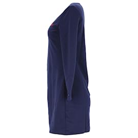 Tommy Hilfiger-Robe Tommy Hilfiger pour femme en polyester bleu marine-Bleu Marine