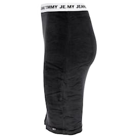 Tommy Hilfiger-Womens Velvet Bodycon Skirt-Black