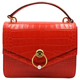 Mulberry-Orange Harlow Leather Satchel-Orange