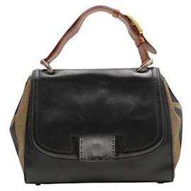 Fendi-Peek A Boo Vintage Shoulder Bag-Black