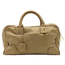 Loewe-Metallic Gold Amazona 35 handbag-Golden,Metallic