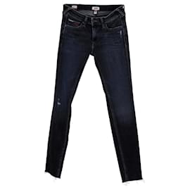Tommy Hilfiger-Damen-Jeans mit niedrigem Bund und schmaler Passform-Blau