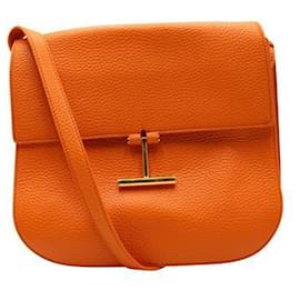 Tom Ford-Tara Crossbody Bag in Mandarin-Orange