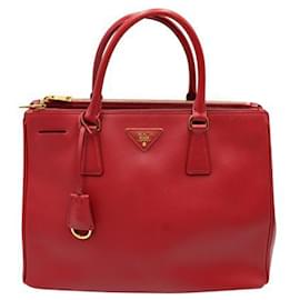 Prada-Red Galleria Saffiano Leather Bag-Red