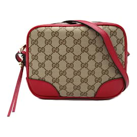 Gucci-Gucci GG Canvas Bree Messenger Bag Canvas Crossbody Bag 449413 in Excellent condition-Other