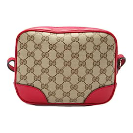 Gucci-Gucci GG Canvas Bree Messenger Bag Canvas Crossbody Bag 449413 in Excellent condition-Other