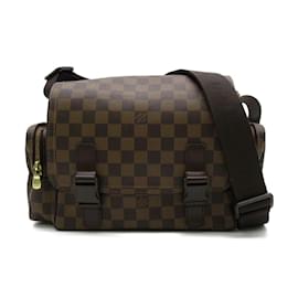 Louis Vuitton-Louis Vuitton Damier Ebene Reporter Melville Canvas Crossbody Bag N51126 in Good condition-Other