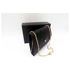 Chanel-Carteira Chanel Timeless Classic Mini Wallet on Chain-Preto