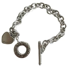Tiffany & Co-Bracelet en argent Tiffany and Co avec cadenas-Argenté