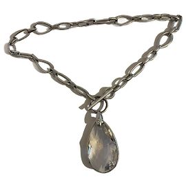 SWAROVSKI WATER DROP PENDANT Silvery White