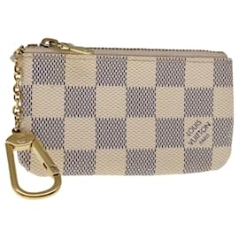 Louis Vuitton-LOUIS VUITTON Damier Azur Pochette Cles Coin Purse N62659 LV Auth 65607-Other