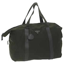Prada-PRADA Boston Bag Nylon Khaki Auth 65845-Khaki
