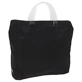 Prada-PRADA Hand Bag Nylon Black Auth 65839-Black