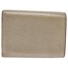 Miu Miu-Miu Miu Wallet Leather Gold Tone Auth bs11934-Other