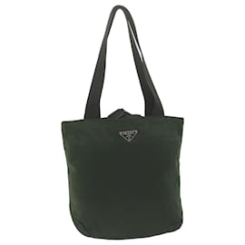 Prada-PRADA Tote Bag Nylon Vert Auth bs11932-Vert