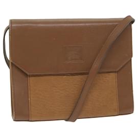 Autre Marque-Burberrys Shoulder Bag Leather Brown Auth 65946-Brown