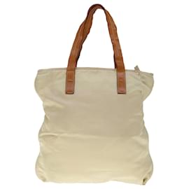 Prada-PRADA Hand Bag Nylon Beige Auth bs11811-Beige