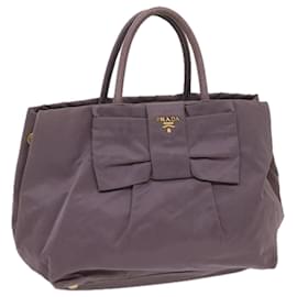 Prada-PRADA Tote Bag Nylon Purple Auth ac2733-Purple
