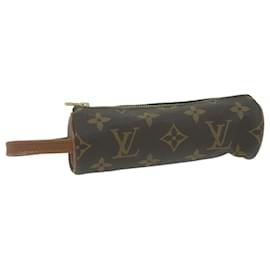 Louis Vuitton-LOUIS VUITTON Monogramm Etui 3 Ball de Golf Tasche M58249 LV Auth am5737-Monogramm