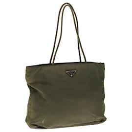 Prada-Prada Tote Bag Nylon Khaki Auth 65512-Caqui