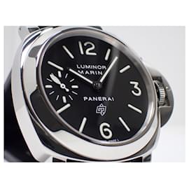 Panerai-PANERAI Luminor Marina logo PAM00005 Série N Produits authentiques Hommes-Argenté