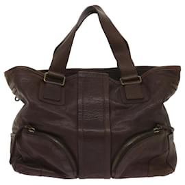 Chloé-Chloe Tote Bag Leather Brown Auth yk10524-Brown