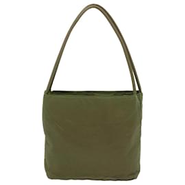 Prada-PRADA Hand Bag Nylon Khaki Auth 66141-Khaki
