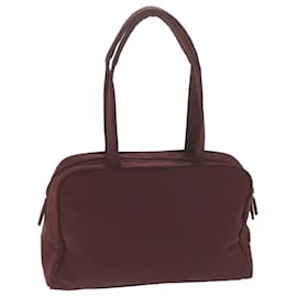 Miu Miu-Miu Miu Sac à bandoulière Nylon Vin Rouge Auth 65774-Autre