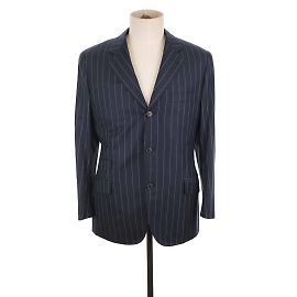 Hermès Wolljacke Blau